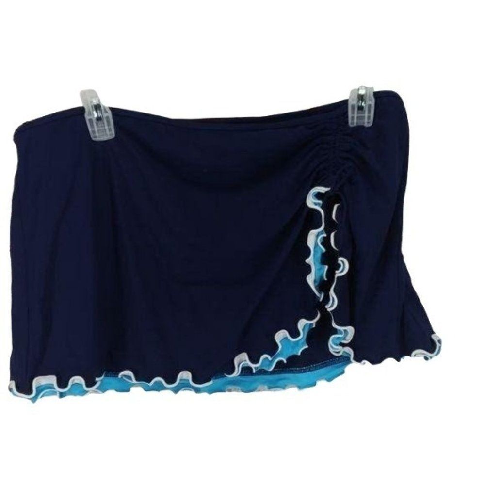 Profile by Gottex Woman's Blue Skirted Swimsuit Bottoms Bathing Suit Size 22W